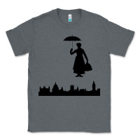 Charcoal Heather marry poppins Classic Tee - linhVisuals