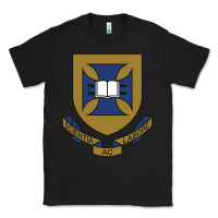 Black university of queensland Classic Tee - linhVisuals
