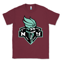 Burgundy new york women sport Classic Tee - linhVisuals