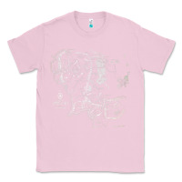 Bubblegum Pink middle earth map [tb] Classic Tee - linhVisuals
