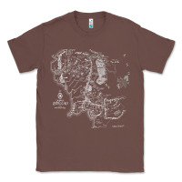 Chestnut middle earth map [tb] Classic Tee - linhVisuals