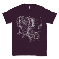 Plum middle earth map [tb] Classic Tee - linhVisuals
