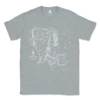 Heather Grey middle earth map [tb] Classic Tee - linhVisuals