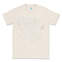 Natural middle earth map [tb] Classic Tee - linhVisuals