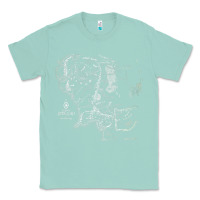 Seafoam middle earth map [tb] Classic Tee - linhVisuals
