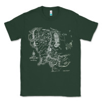 Sports Green middle earth map [tb] Classic Tee - linhVisuals