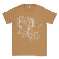 Toasted Coconut middle earth map [tb] Classic Tee - linhVisuals