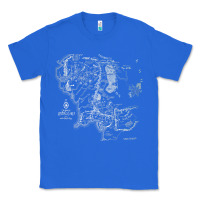 True Royal middle earth map [tb] Classic Tee - linhVisuals
