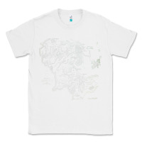 White middle earth map [tb] Classic Tee - linhVisuals