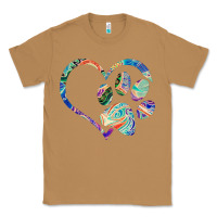Toasted Coconut dog paw print tie dye rainbow dog lover rescue retro 70s t shirt Classic Tee - linhVisuals