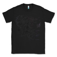 Black middle earth map [tw] Classic Tee - linhVisuals