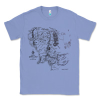 Colony Blue middle earth map [tw] Classic Tee - linhVisuals