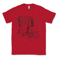 Red middle earth map [tw] Classic Tee - linhVisuals