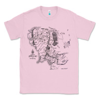 Bubblegum Pink middle earth map [tw] Classic Tee - linhVisuals