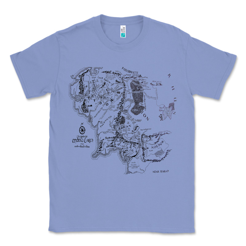 Middle Earth Map [tw] Classic Tee by linhVisuals | Teevron