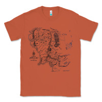 Copper middle earth map [tw] Classic Tee - linhVisuals