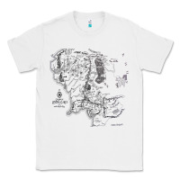 White middle earth map [tw] Classic Tee - linhVisuals