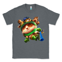 Charcoal Heather league of legends teemo Classic Tee - linhVisuals
