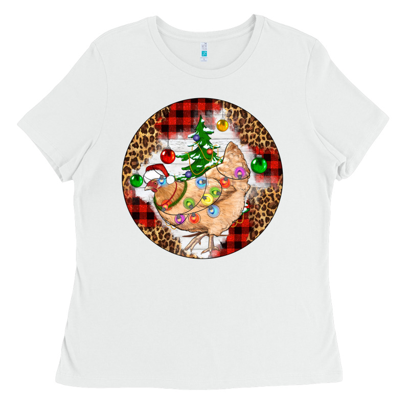 Christmas Chicken Ladies Tee by Artiststas | Teevron