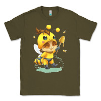Army Green league of legends beemo Classic Tee - linhVisuals