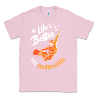 Bubblegum Pink snowboard t  shirt snowboarding i snowboarder i winter sports t  shirt Classic Tee - linhVisuals