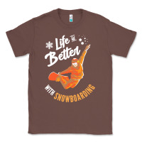 Chestnut snowboard t  shirt snowboarding i snowboarder i winter sports t  shirt Classic Tee - linhVisuals