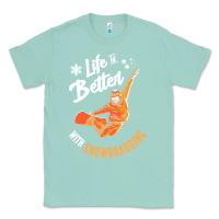 Seafoam snowboard t  shirt snowboarding i snowboarder i winter sports t  shirt Classic Tee - linhVisuals