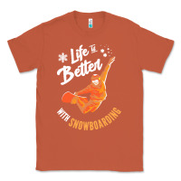 Copper snowboard t  shirt snowboarding i snowboarder i winter sports t  shirt Classic Tee - linhVisuals