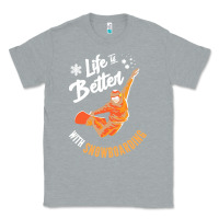 Heather Grey snowboard t  shirt snowboarding i snowboarder i winter sports t  shirt Classic Tee - linhVisuals