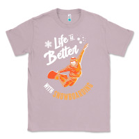 Lilac snowboard t  shirt snowboarding i snowboarder i winter sports t  shirt Classic Tee - linhVisuals