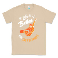 Mushroom snowboard t  shirt snowboarding i snowboarder i winter sports t  shirt Classic Tee - linhVisuals