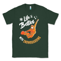 Sports Green snowboard t  shirt snowboarding i snowboarder i winter sports t  shirt Classic Tee - linhVisuals