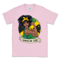 Bubblegum Pink jamaican black woman t shirt jamaica afro girl pride Classic Tee - linhVisuals
