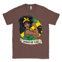 Chestnut jamaican black woman t shirt jamaica afro girl pride Classic Tee - linhVisuals
