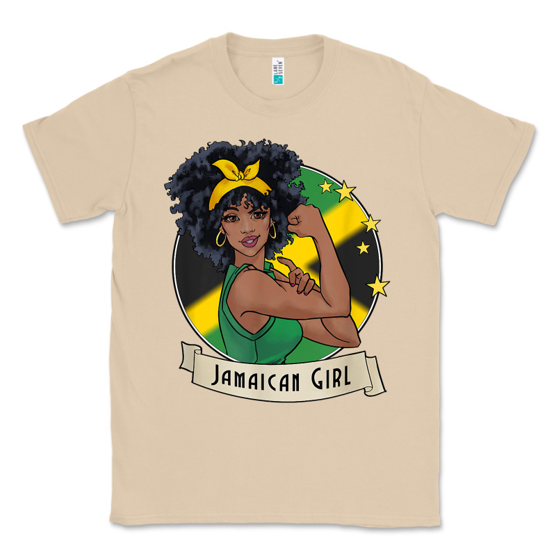 Jamaican Black Woman T Shirt Jamaica Afro Girl Pride Classic Tee by linhVisuals | Teevron