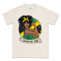 Natural jamaican black woman t shirt jamaica afro girl pride Classic Tee - linhVisuals