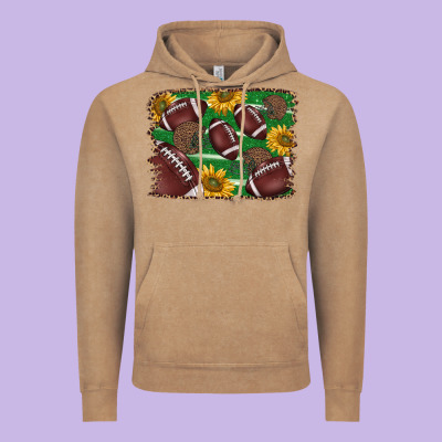 American Football Background Vintage Hoodie Designed By Barkaloodesign