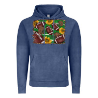 Vintage Denim American football background Vintage Hoodie - BarkalooDesign