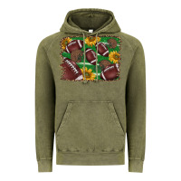 Vintage Olive American football background Vintage Hoodie - BarkalooDesign