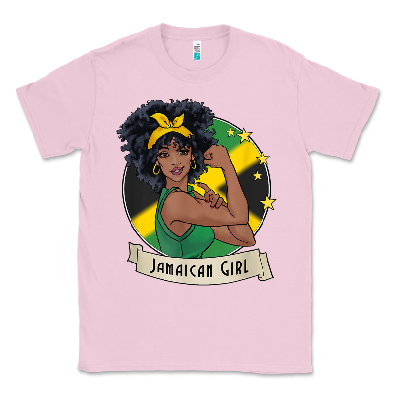 Jamaican Black Woman T Shirt Jamaica Afro Girl Pride Classic Tee by linhVisuals | Teevron
