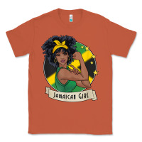 Copper jamaican black woman t shirt jamaica afro girl pride Classic Tee - linhVisuals