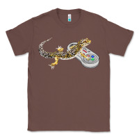 Chestnut leopard gecko playing video game lizard & reptiles gamers t shirt Classic Tee - linhVisuals