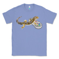 Colony Blue leopard gecko playing video game lizard & reptiles gamers t shirt Classic Tee - linhVisuals