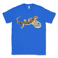 True Royal leopard gecko playing video game lizard & reptiles gamers t shirt Classic Tee - linhVisuals