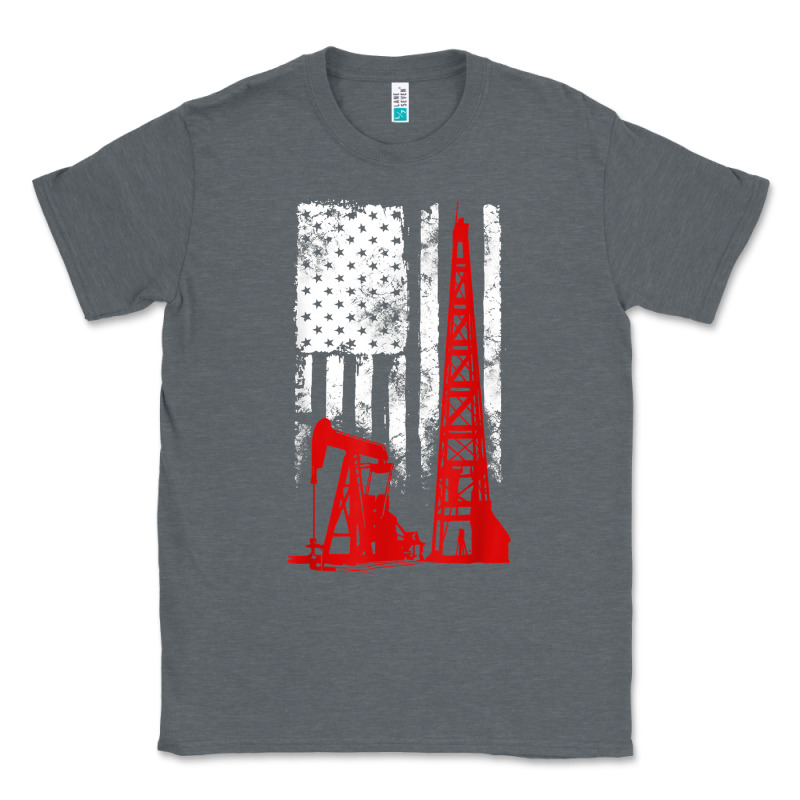 Oilfield Shirt   Us Flag Oil Rig Shirt Classic Tee by linhVisuals | Teevron