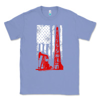 Colony Blue oilfield shirt   us flag oil rig shirt Classic Tee - linhVisuals