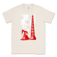 Natural oilfield shirt   us flag oil rig shirt Classic Tee - linhVisuals