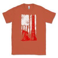 Copper oilfield shirt   us flag oil rig shirt Classic Tee - linhVisuals