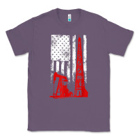 Lavender oilfield shirt   us flag oil rig shirt Classic Tee - linhVisuals