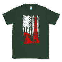Sports Green oilfield shirt   us flag oil rig shirt Classic Tee - linhVisuals